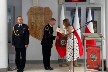 Uroczyste przekazanie obowiązków Komendanta Powiatowego PSP w Bochni