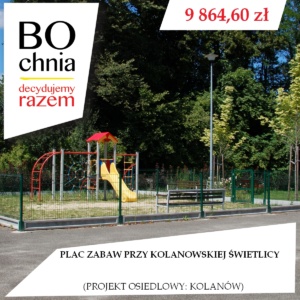 Plac zabaw przy Kolanowskiej Świetlicy (osiedlowy: Kolanów)