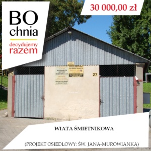 Wiata śmietnikowa (osiedlowy: św. Jana-Murowianka)