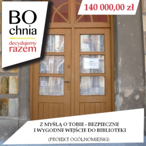 Z myślą o Tobie – bezpieczne i wygodne wejście do biblioteki