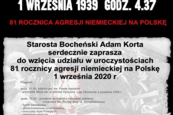 81. rocznica agresji niemieckiej na Polskę