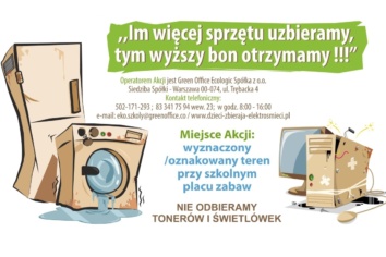 Zbiórka elektrośmieci przy Szkole Podstawowej nr 5