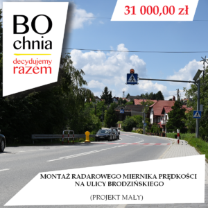 Montaż radarowego miernika prędkości na&nbsp;ulicy Brodzińskiego