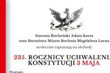 Bocheńskie obchody 235. rocznicy Uchwalenia Konstytucji 3 Maja