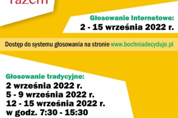W czwartek 15 września zakończenie głosowania nad budżetem obywatelskim