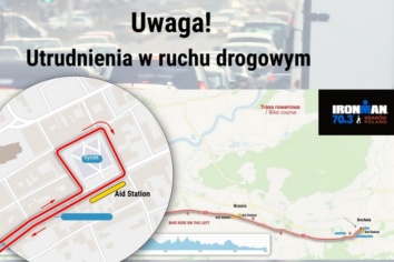 Uwaga! 3 sierpnia utrudnienia w ruchu w związku z zawodami IRONMAN