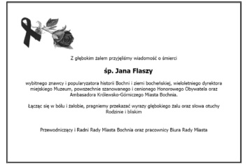 Kondolencje od Radnych Rady Miasta Bochnia