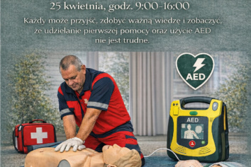 Pierwsza pomoc i&nbsp;obsługa AED – bezpłatne szkolenie już w&nbsp;sobotę