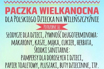 Wielkanocna paczka dla polskich dzieci na Wileńszczyźnie