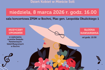 Muzyka dla Pań 2026 – Dzień Kobiet w&nbsp;Mieście Soli