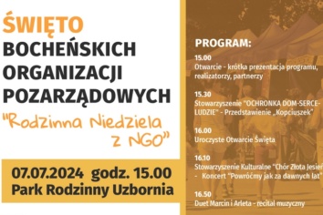 Święto Bocheńskich Organizacji Pozarządowych – „Rodzinna Niedziela z NGO”